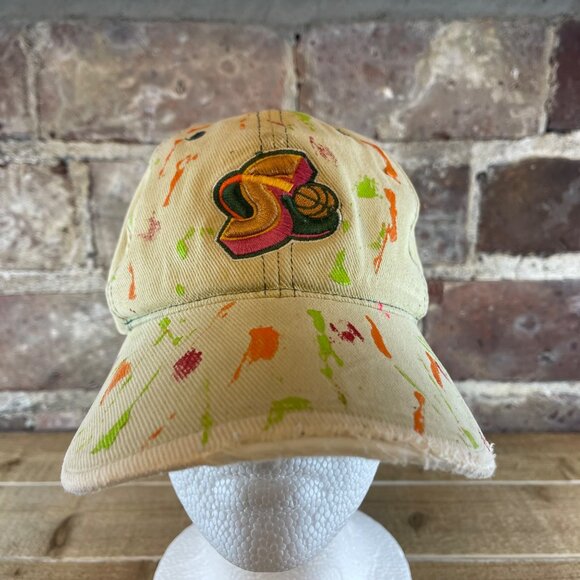 Vintage Seattle Sonics 90s Sports Specialties NBA Hat Distressed* - Picture 1 of 8